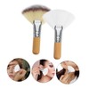 Baluue 2pcs Face Makeup Brush Set for Loose Powder Setting