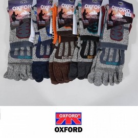 Men's Cushioned Ventilated Toe Hiking Ankle Socks 5 Pairs, Mixed Colors, 26cm