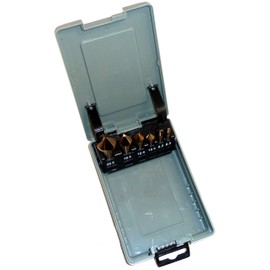 Countersink Set 6.3-20.5 mm 6-Piece HSS-E Co5 for Stainless Steel VA Non-ferrous Metals Countersink Drill / Deburring Tool 90° in Accordance with DIN 335 Premium Quality PeTools