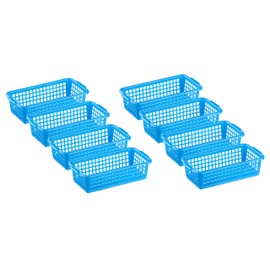 MiraHome Storage Basket Set of 8 0.7 L 20 x 10 x 5.5 cm Blue