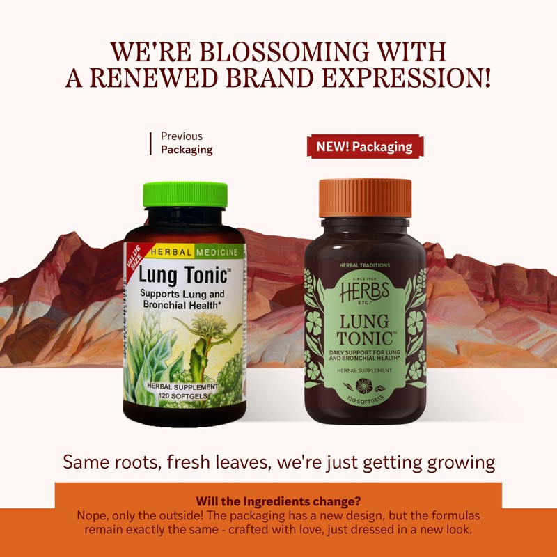 Herbs Etc. Lung Tonic - Lung Supplement for Bronchial Support