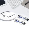 CLASAGA Progressive Multifocus Reading Glasses for Men,Lightweight Metal Half Frame