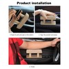 Car Armrest Left Elbow Support Leather Arm Rest Pads Adjustable