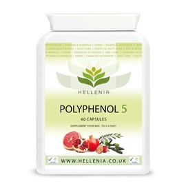 Hellenia Polyphenol 5 | 5-a-Day Fruit & Veg Dietary antioxidants - 60 Capsules