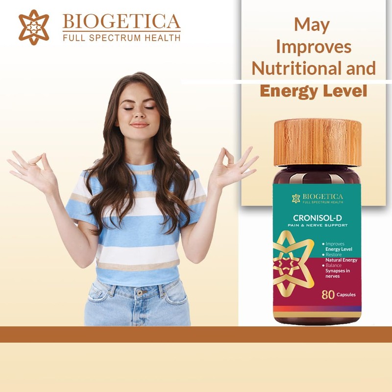 Biogetica Cronisol D 100% Vegan Non-GMO - 80 Capsules