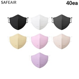 SAFEAIR Plus Toneup Mask KF94 40ea, Color:Pure white