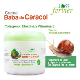 Crema Antiarrugas Joss Baba Caracol Facial Protección Solar Pack 2x500ml