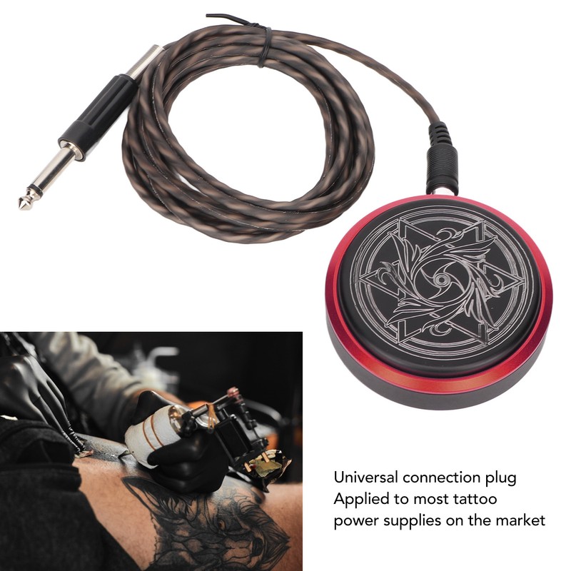 Tattoo Foot Pedal Round Shaped Prevent Slipping Stable Transmission Foot