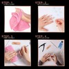 By Vixi 600 Short Oval Nails with Preparation File, 10
