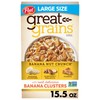 Great Grains Banana Nut Crunch Breakfast Cereal for Adults, Made