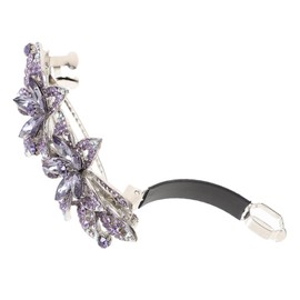 WOONEKY Rhinestone Flower Hair Clip for Women Durable Decorative Metal Hair Accessory with Unique Design for Everyday Use and Special Occasions Sturdy and