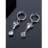 Long Tiantian 2Pcs Butterfly Heart Non-Piercing Belly Button Rings