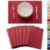 Demetex Christmas Placemats Set of 6 Linen Wipeable New Year