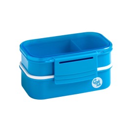Premier Housewares Grub Tub Lunch Box with 2 Containers and Cutlery - Blue