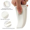 4 Pack Door Stoppers for Bottom of Door, White 4.8x2.2x1.3in