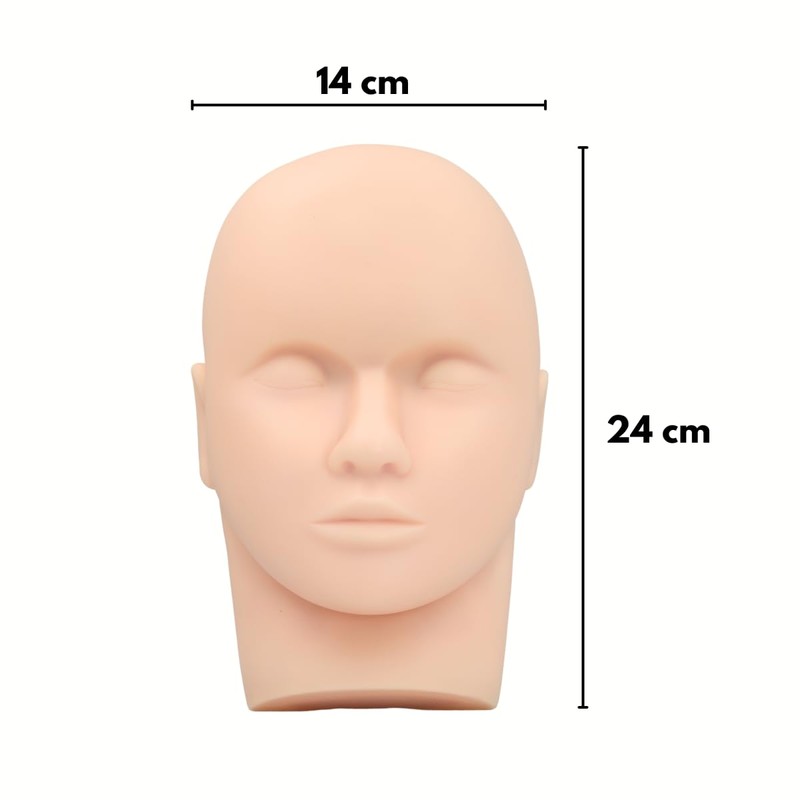 Maniqui de Practica para Pestañas, Maquillaje, Extensiones de Pestañas, Cabeza