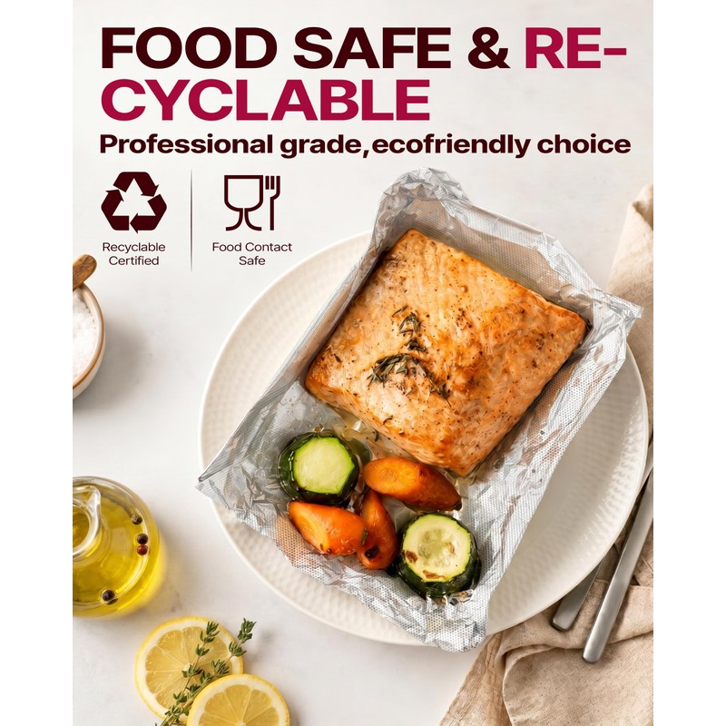 Katbite Pop Up Aluminum Foil Sheets, 250 Count Tin Foil,