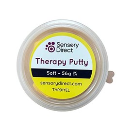Sensory Direct Therapy Putty - Soft/Medium Red Slime | For Strengthening & Motor Skills for Autism, Arthritis, Sensory Disorders & Special Needs Kids & Adults | Hand & Finger Exercise | Non Toxic