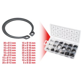 KS Tools 970.0100 Snap rings assortment, external, Ø 3-32mm, 300 pcs