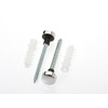 MaKe PRO033 Straight Toilet Pan Fixing Kit with Chrome Caps,