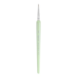 HARFINGTON Detail Paint Brushes 6mm Pointed Tip Nylon Hair Miniature Painting Brush for Watercolor Oil Acrylic Painting(000#), Green