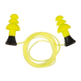 ULTRX™ Tethered Silicone Ear Plugs, 3-Pairs, Yellow