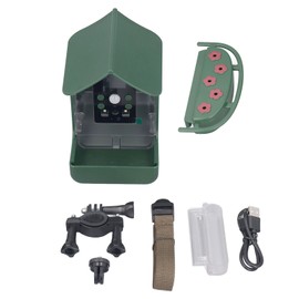 Smart Bird Feeder Camera PIR Sensor 940nm Infrared Light LED Screen Bird Feeding Video Recorder IP65 Waterproof