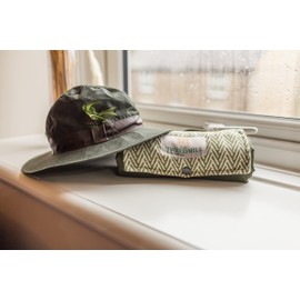 Tweedmill Picnic Rug Blanket Walker Companion Waterproof Backing Cotton Herringbone Olive 66x98cm