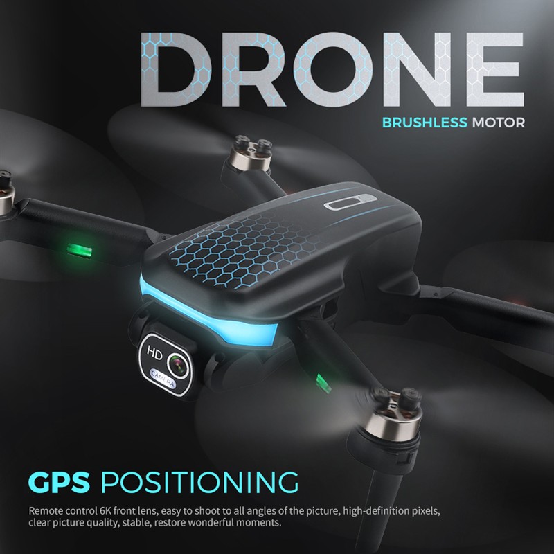 Foldable Drone Quadcopter RC Quadcopter Drone With 6K HD Dual