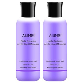 Nail System Acrylic Liquid Monomer 4OZ Liquid Monomer 120ml For Acrylic Powder Acrylic Nail Liquid Monomer For Acrylic Nails Acrylic For Nails Powders & Liquids Acrylic Nail Powder And Liquid