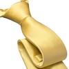Branduce Light Gold Tie Solid Satin Ties for Men Silk