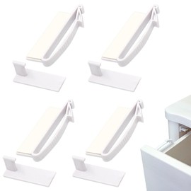 4 Pack Drawer Locks Baby Safety - Cupboard Locks for Children Child Safety Cupboard Locks - Child Locks for Kitchen Cupboards - Baby Proof Cupboard Locks Protectors Baby Proofing Kitchen Cabinets