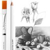 3Pcs Pencil Erasers with Brush Sketch Precision Eraser Pencils Wooden