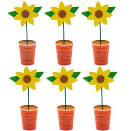 Religious Faith Will Grow Paper Cup Craft Kit - (12 Sets) - Perfect for Sunday Schools, VBS Programs, and Faith-Based Craft Activities