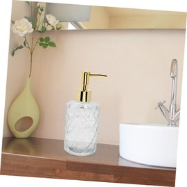 Gatuida Refillable Shampoo Bottle with Pump Transparent Lotion Dispenser for Home Travel Airtight and Leak for Hand Soap and Shower Gel