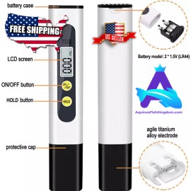 Digital TDS Meter Water Quality Tester Pen 0-9990PPM Mini Portable Water Quality