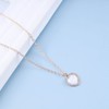 Cimenexe Bohemian Opal Heart Pendant Necklace Gold CZ Moonstone Heart