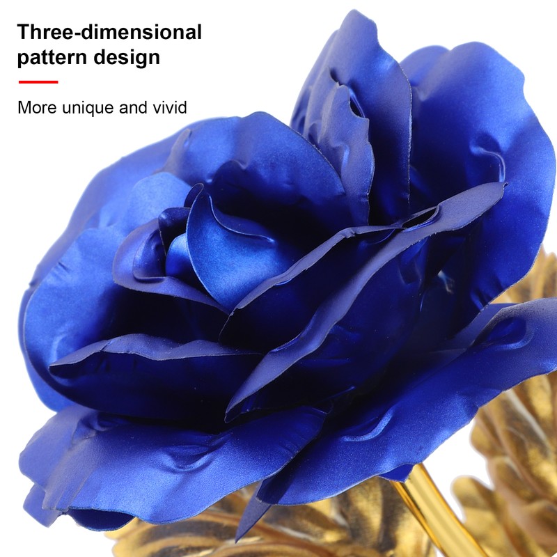 Gold Foil Rose Valentine's Day Gift Lighting Last Forever Love
