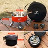 Odoland 9000W Portable Camping Stove Lightweight Camp Stove Collapsible Backpacking