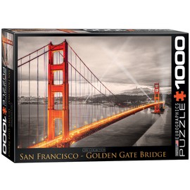 EuroGraphics San Francisco Golden Gate Bridge Puzzle (1000-Piece) (6000-0663) , Black