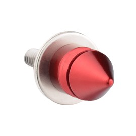 Lunsom License Plate Screws Kit, 4 Pack Spike Fastener Metal Car Tag Screws License Plates Frames Bolt Kit with Nut,Washer, Gasket,Bolt(Red)