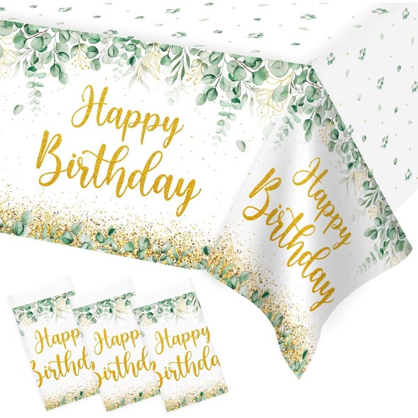 Neutral Sage Green Tablecloths Birthday Party Decorations,2pack Large Size 138x