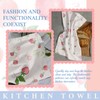 Fruit Pattern Kitchen Towels Set of 2, with Fixed Clips
