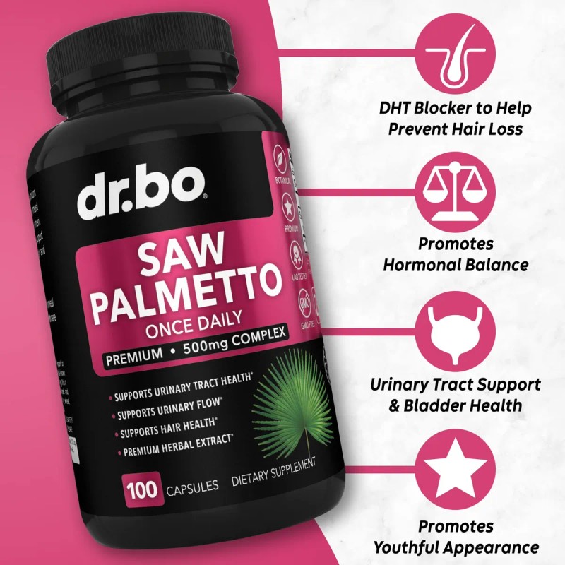 Dr. Bo Saw Palmetto Para Mujeres 100 Cápsulas