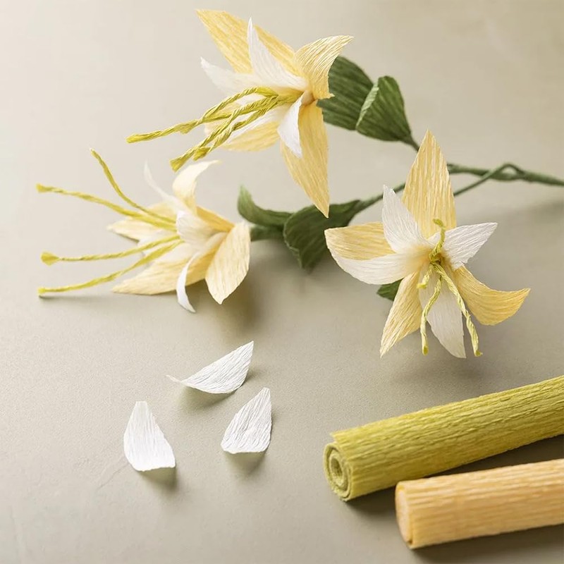 Spring Flowers Bouquet | Crepe Paper Flower Making Craft Kit