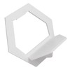 3Pcs Hex Floating Shelf PVC Modern Simple Fine Appearance Floating