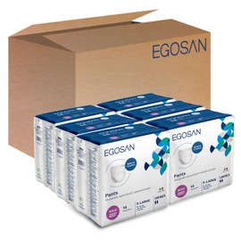 Egosan Maxi Incontinence Underwear Pull Ups Lightweight Breathable Disposable with Newly Designed Acquisition Layer, Stretchable Form-Fitting with Max Absorbency, Unisex (X-Large 84 Count)