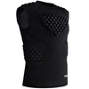 Dialudon Men Football Padded Compression Shirt 5-Pads Chest Rib Protector