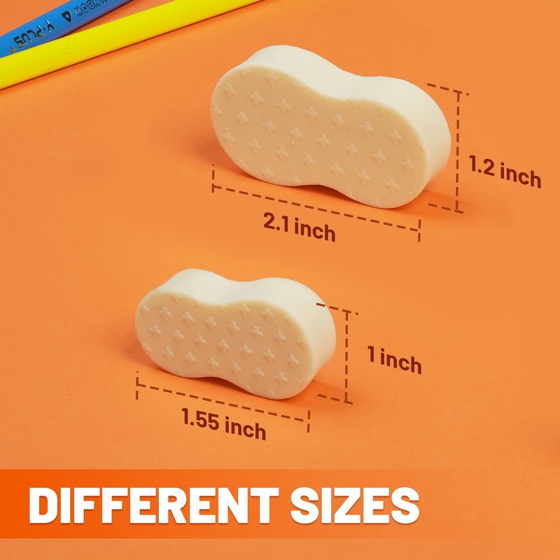 YPLUS Eraser Line for Children, Hi Polymer Pencil Eraser for