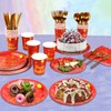 TabreMstr 175 Pieces Gold Disposable Party Dinnerware Set &Disposable Birthday